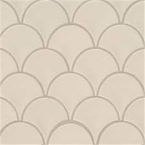 Cream Scale Tile 4x4.5x0.25